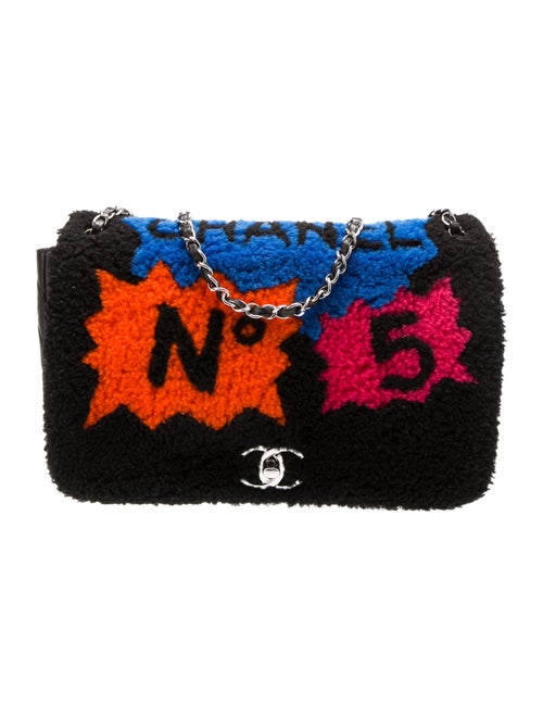 Chanel No. 5 Comic Shearling Flap Bag