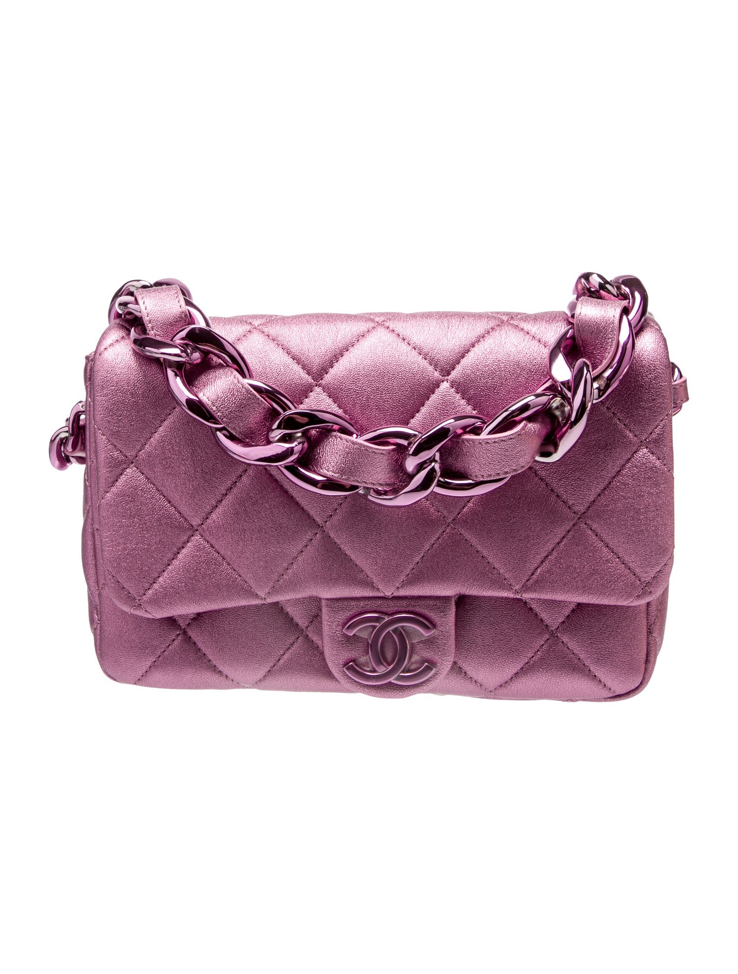 Chanel Metallic CC Chain Flap Bag