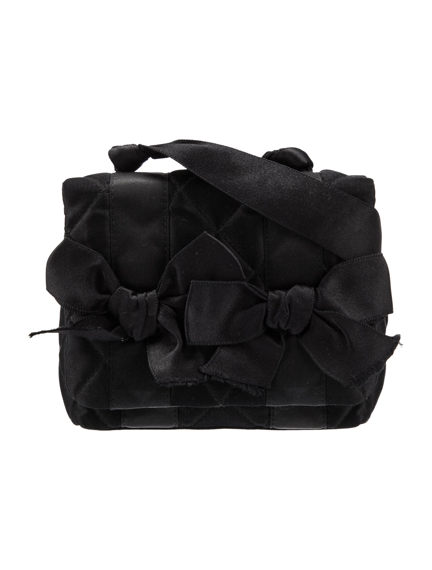 Chanel Satin Bow Evening Bag