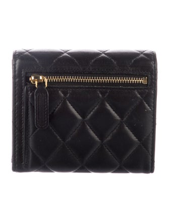 Chanel Interlocking CC Logo Lambskin French Purse