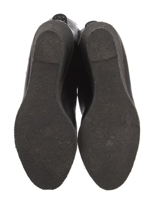 Chanel Interlocking CC Logo Leather Lace-Up Boots