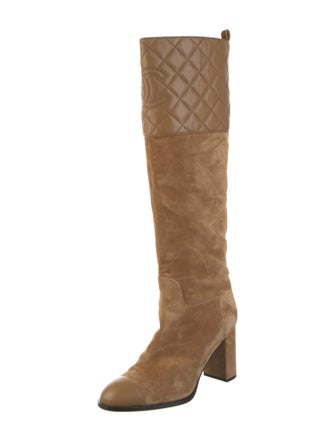 Chanel 2023 Interlocking CC Logo Boots