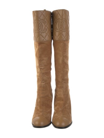 Chanel 2023 Interlocking CC Logo Boots