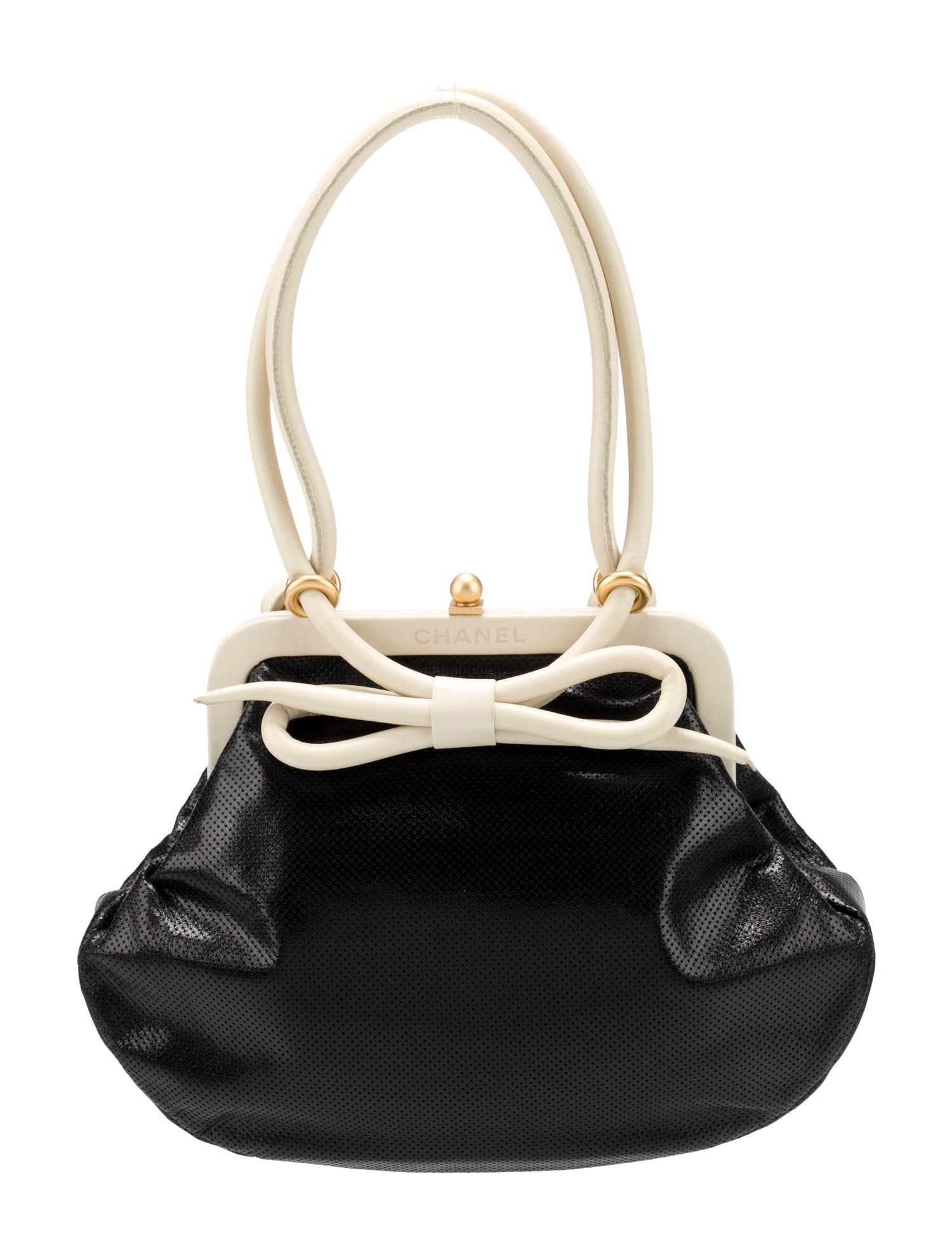 Chanel Perforated Bow Frame Bag