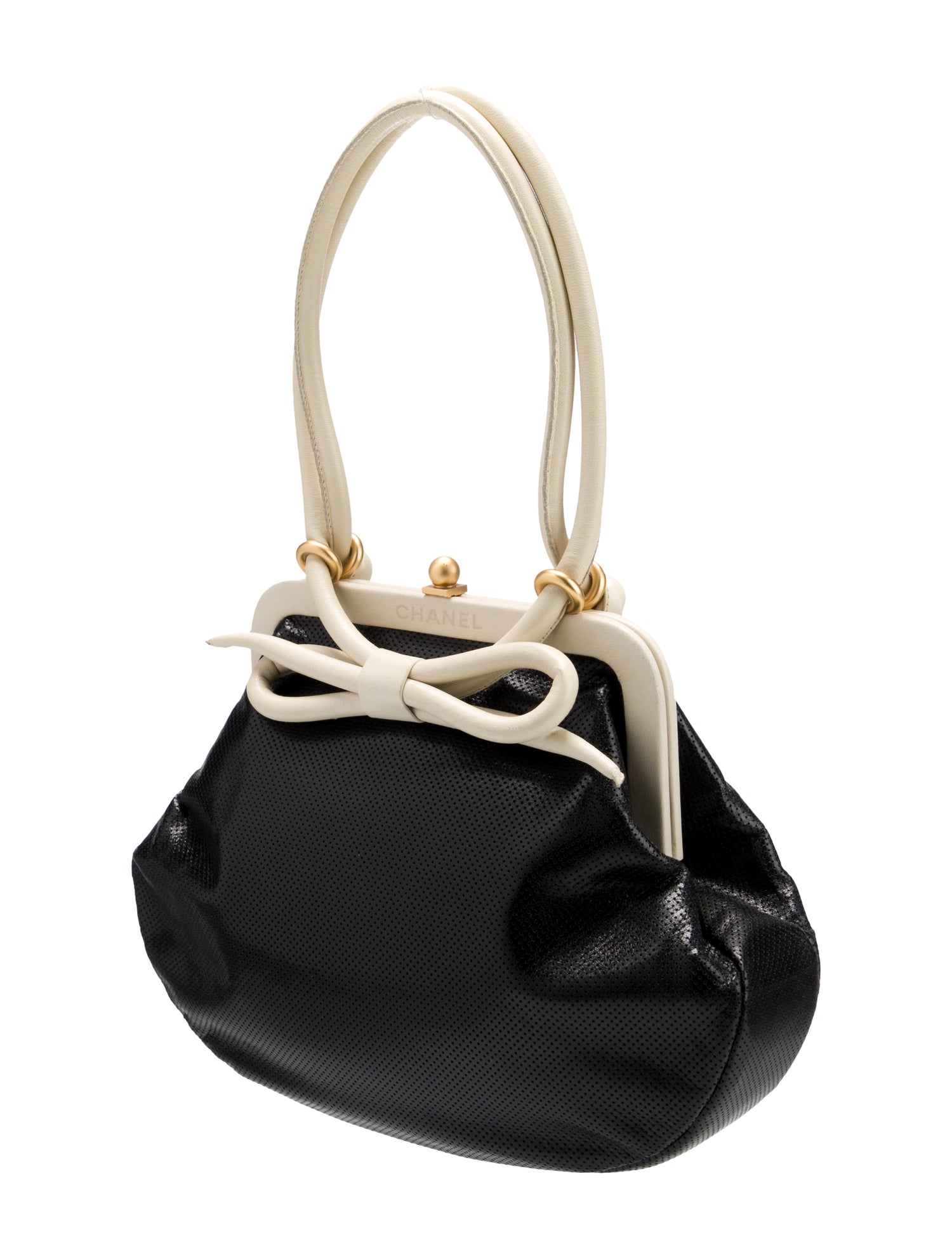 Chanel Perforated Bow Frame Bag