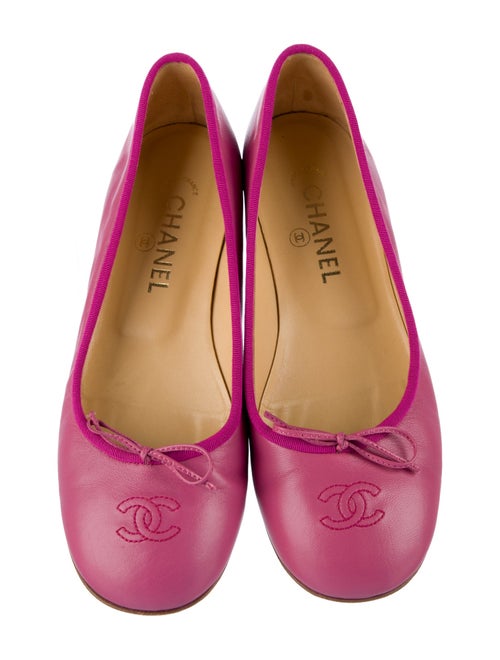 Chanel 2003 Interlocking CC Logo Ballet Flats