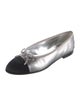 Chanel 2004 Interlocking CC Logo Ballet Flats