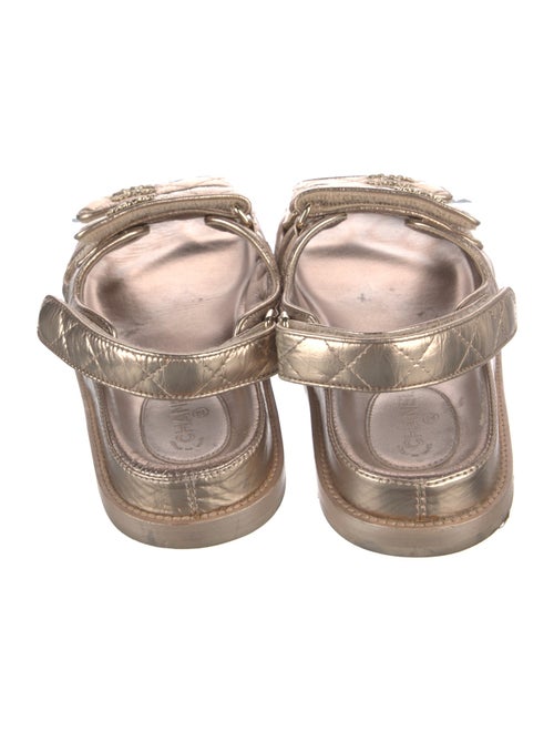 Chanel 2021 Interlocking CC Logo Slingback Sandals
