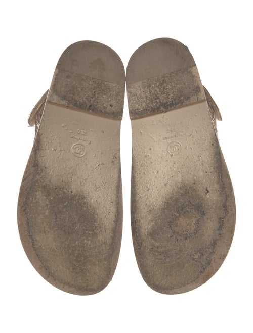 Chanel 2021 Interlocking CC Logo Slingback Sandals