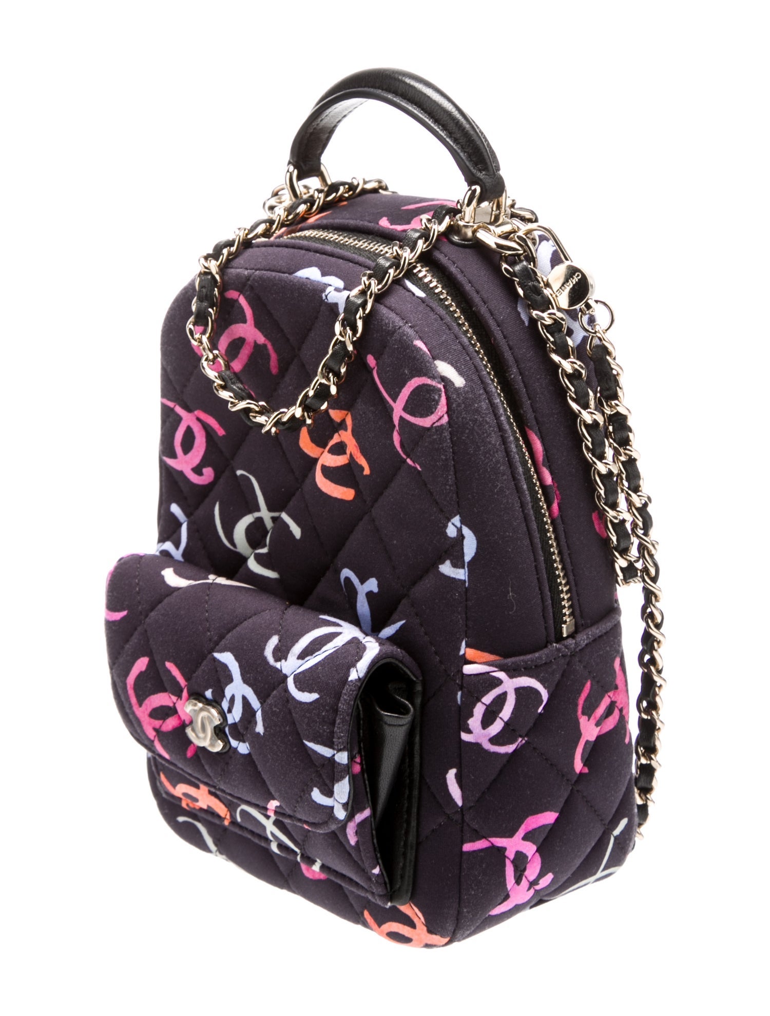 Chanel Interlocking CC Logo Backpack