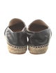 Chanel Interlocking CC Logo Lambskin Espadrilles