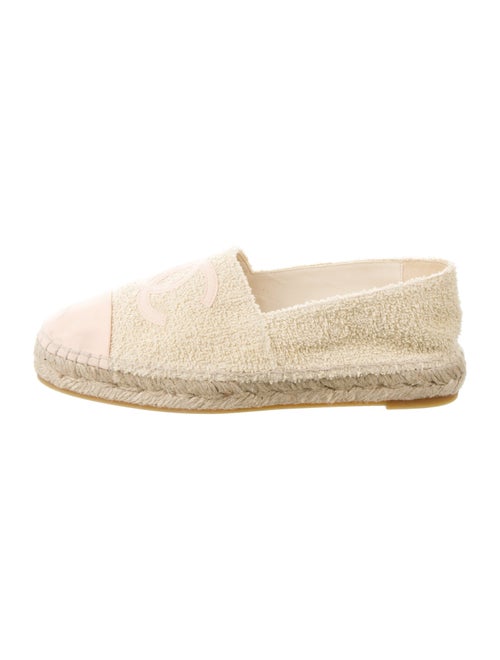 Chanel Interlocking CC Logo Terry Cloth Espadrilles