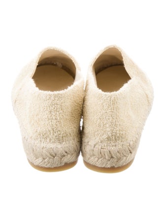 Chanel Interlocking CC Logo Terry Cloth Espadrilles