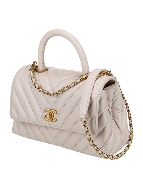 Chanel Mini Chevron Coco Handle