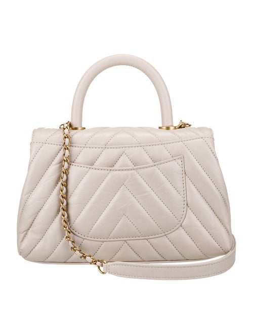 Chanel Mini Chevron Coco Handle