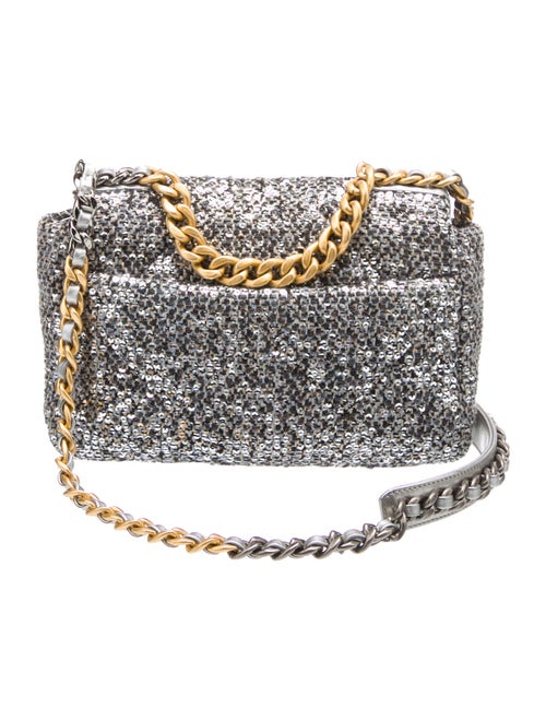 Chanel Sequins Tweed Medium 19 Flap Bag