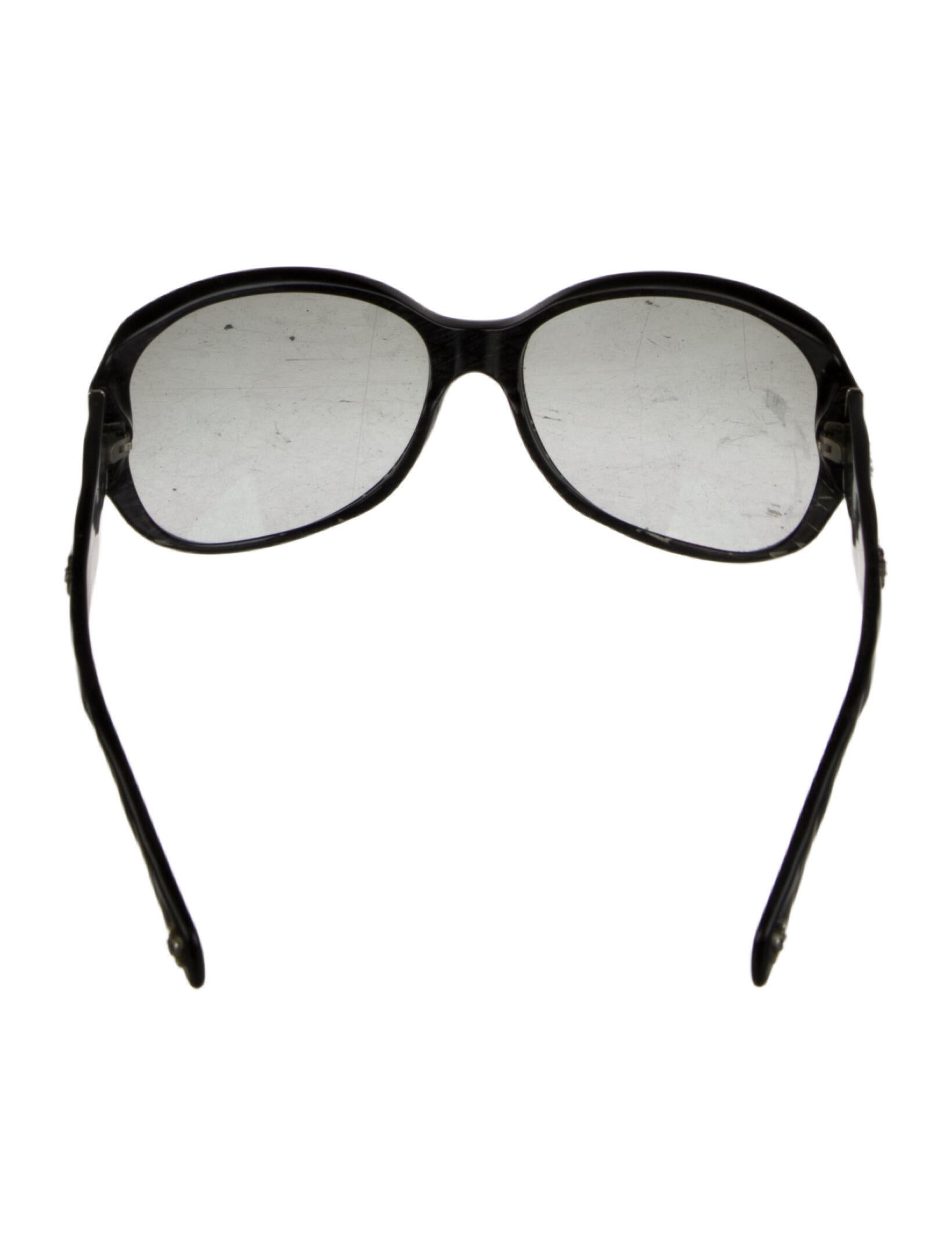 Chanel Round Oversize Interlocking CC Logo Sunglasses