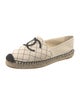 Chanel Interlocking CC Logo Canvas Espadrilles
