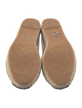 Chanel Interlocking CC Logo Canvas Espadrilles