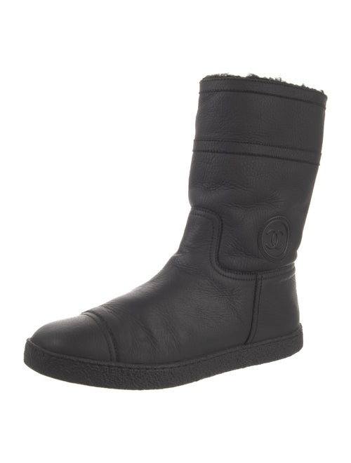 Chanel 2013 Interlocking CC Logo Boots