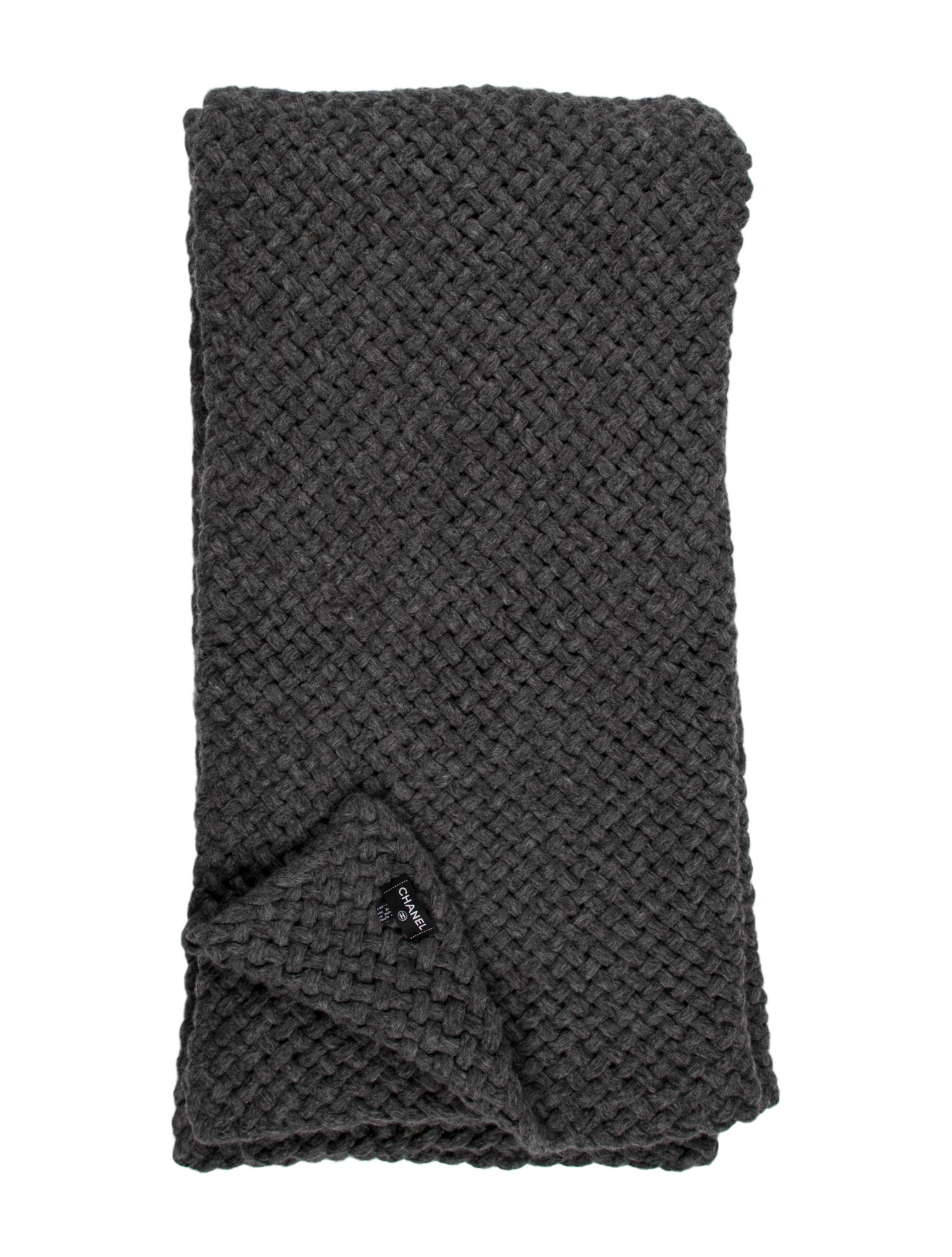 Chanel Woven Alpaca Blend Throw Blanket