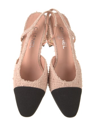 Chanel 2020 Interlocking CC Logo Slingback Sandals