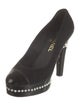 Chanel 2009 Faux Pearl Accents Pumps