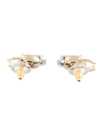 Chanel Strass CC Stud Earrings