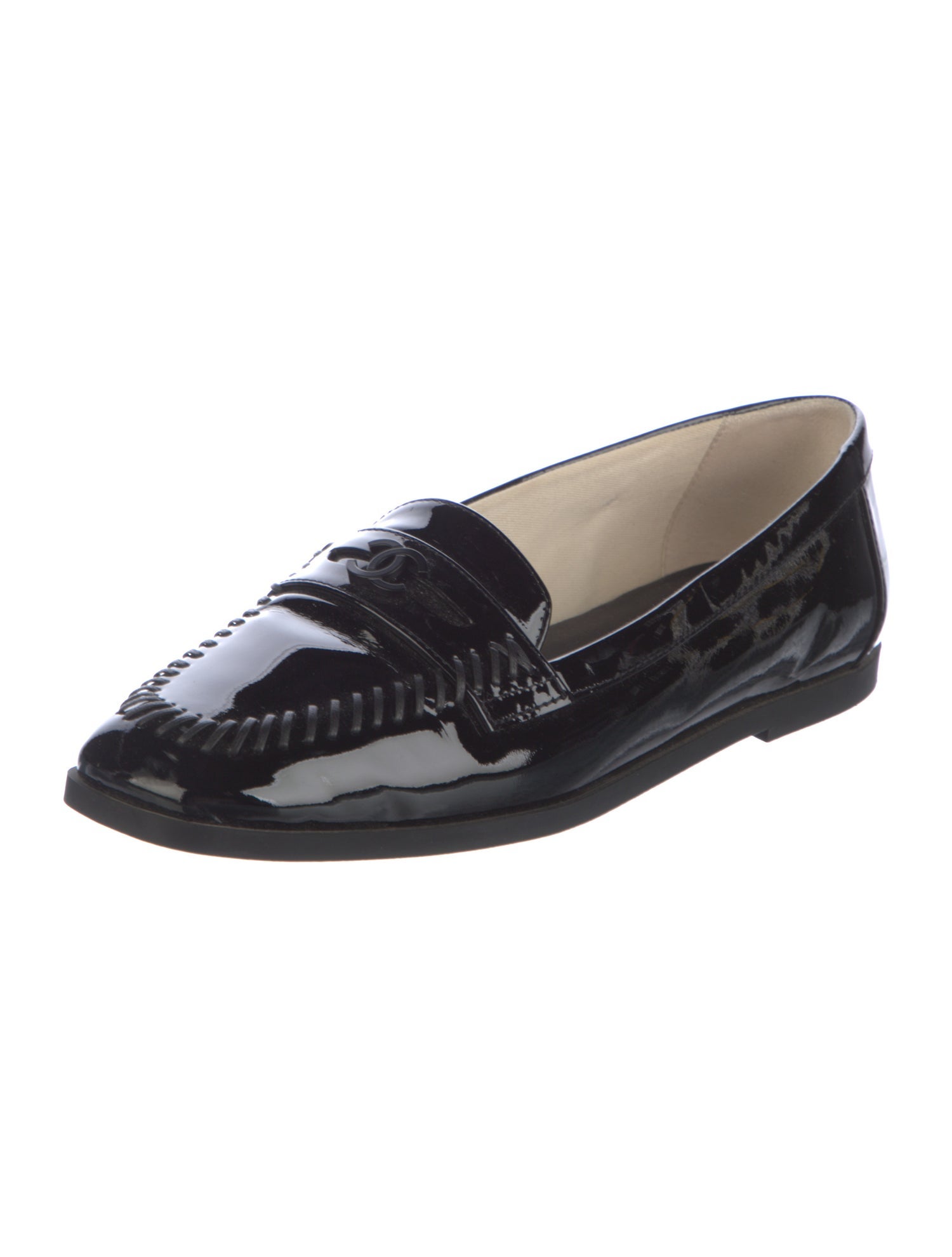 Chanel 2024 Interlocking CC Logo Loafers