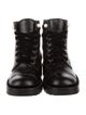 Chanel Interlocking CC Logo Calfskin Combat Boots