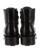 Chanel Interlocking CC Logo Calfskin Combat Boots