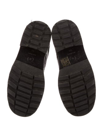 Chanel Interlocking CC Logo Calfskin Combat Boots