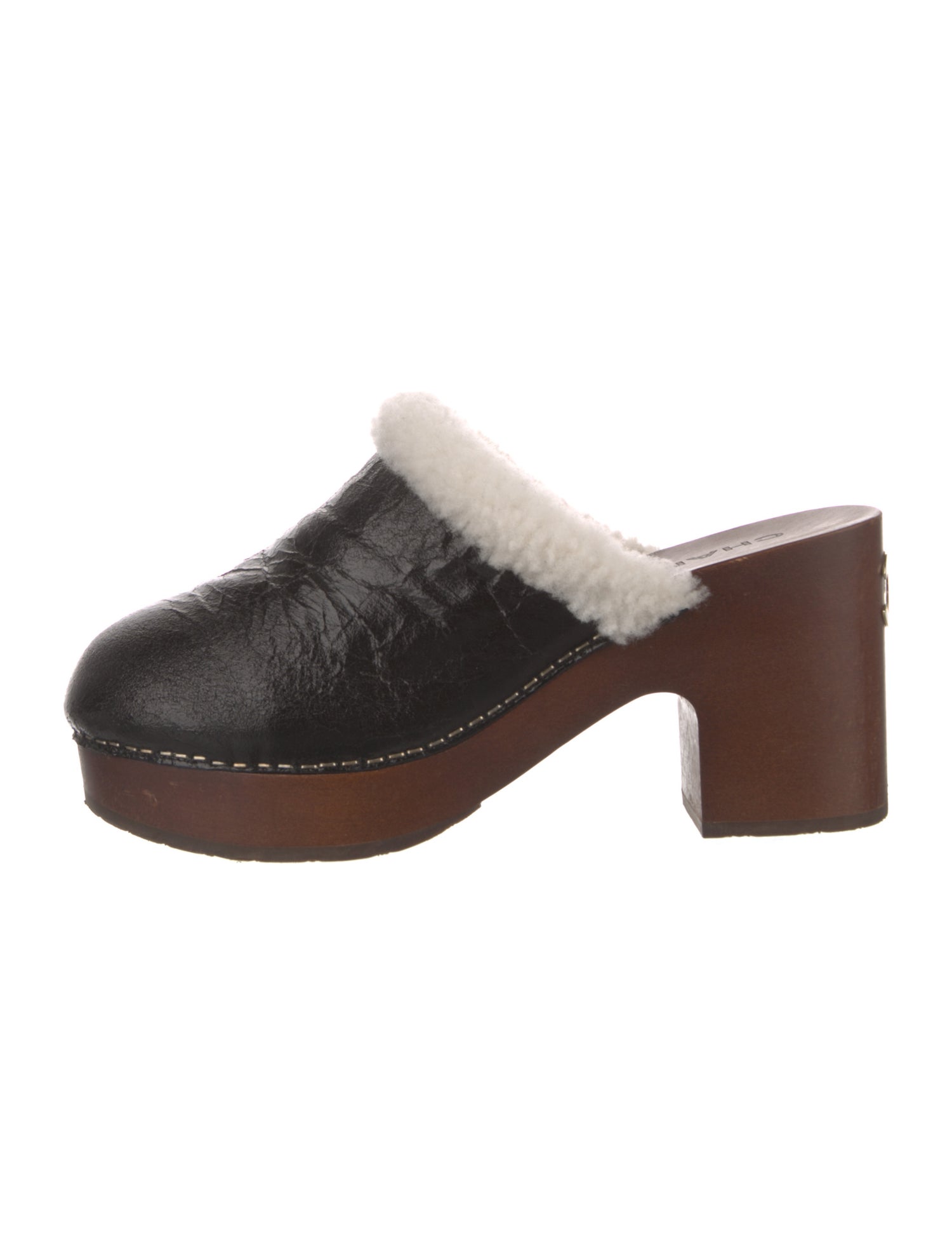 Chanel Interlocking CC Logo Calfskin Mules