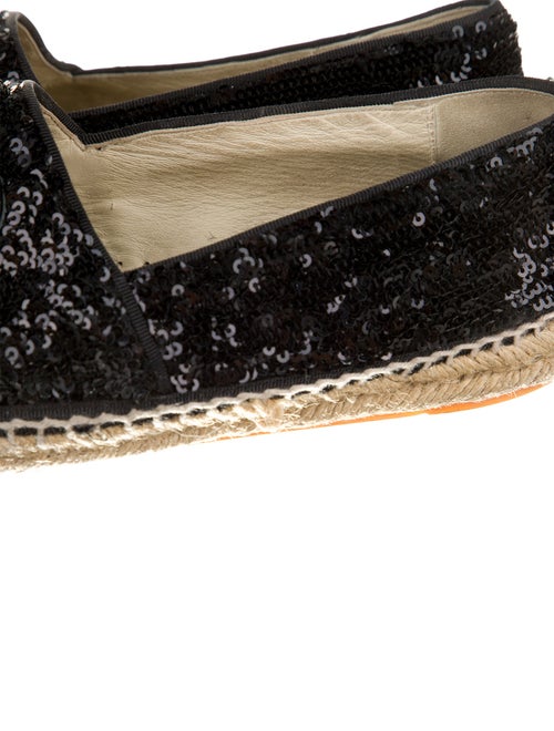 Chanel Interlocking CC Logo Sequins Espadrilles