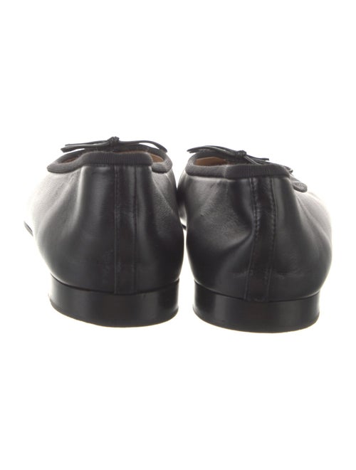 Chanel Interlocking CC Logo Leather Ballet Flats
