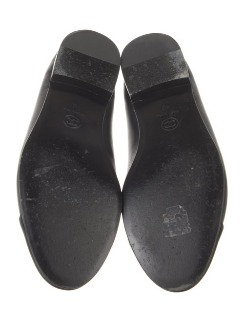 Chanel Interlocking CC Logo Leather Ballet Flats