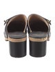 Chanel Interlocking CC Logo Calfskin Mules