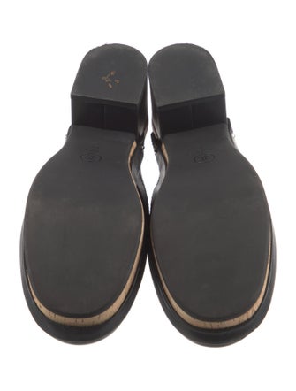 Chanel Interlocking CC Logo Calfskin Mules