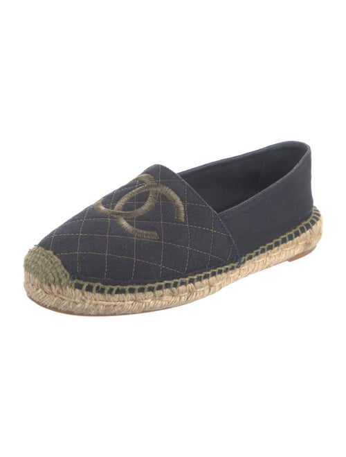 Chanel Interlocking CC Logo Canvas Espadrilles