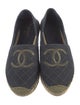 Chanel Interlocking CC Logo Canvas Espadrilles