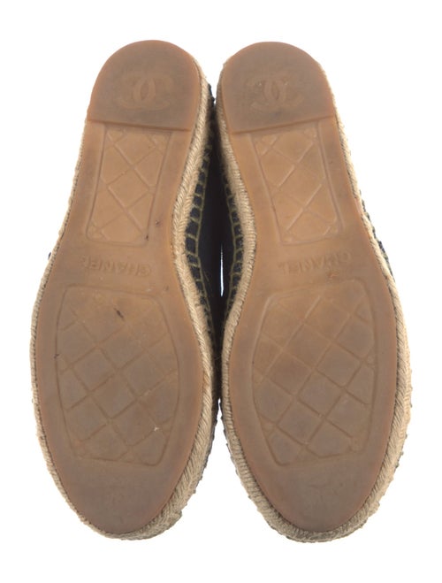Chanel Interlocking CC Logo Canvas Espadrilles