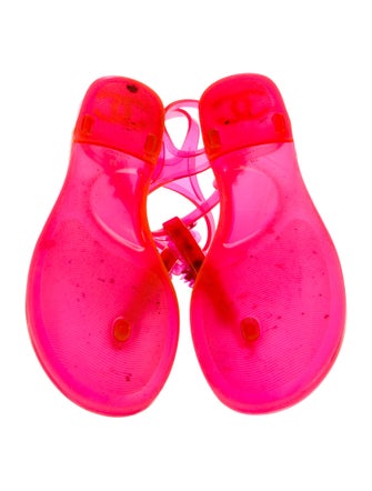 Chanel 2016 Interlocking CC Logo T-Strap Sandals