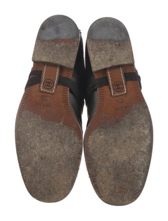 Chanel 2014 Interlocking CC Logo Lace-Up Boots