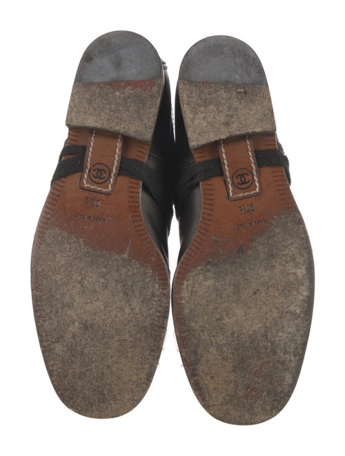 Chanel 2014 Interlocking CC Logo Lace-Up Boots