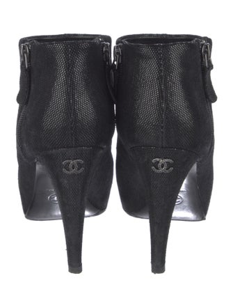 Chanel 2012 Interlocking CC Logo Boots