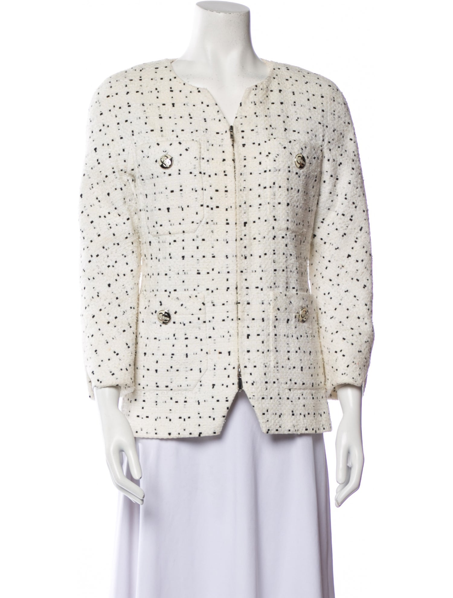 Chanel 2017 Tweed Pattern Evening Jacket