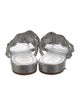 Chanel Interlocking CC Logo Patent Leather Slides