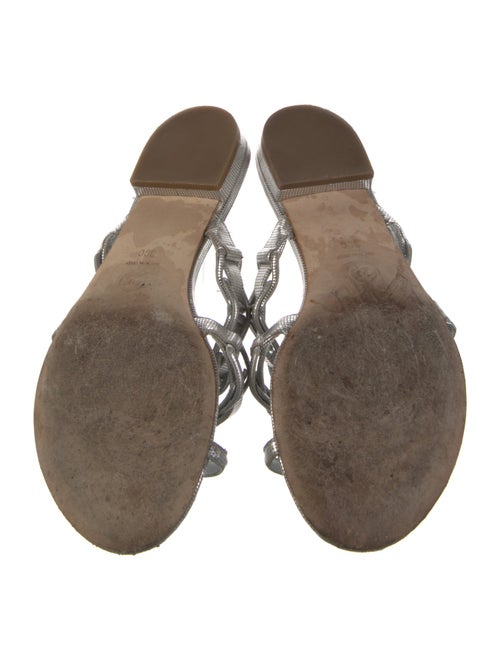 Chanel Interlocking CC Logo Patent Leather Slides