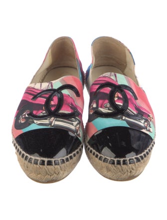 Chanel 2017 Interlocking CC Logo Espadrilles