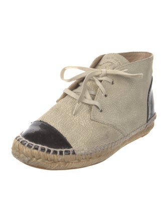 Chanel 2015 Interlocking CC Logo Espadrilles